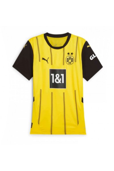 Borussia Dortmund Maximilian Beier #14 Fotballdrakt Hjemme Klær Dame 2024-25 Korte ermer Borussia Dortmund Maximilian Beier #14 Fotballdrakt Hjemme Klær Dame 2024-25 Korte ermer